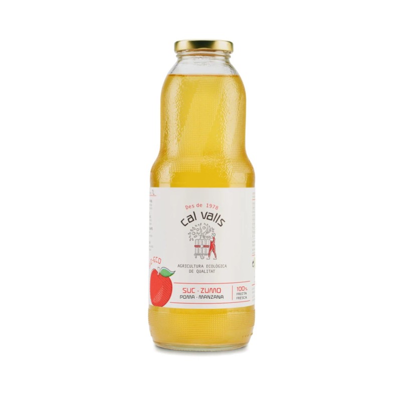 Zumo de manzana ecológico Cal Valls 1L en Ecotiendaverde.