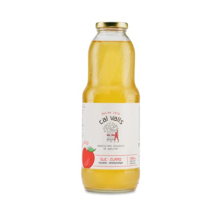 Zumo de manzana ecológico Cal Valls 1L en Ecotiendaverde.