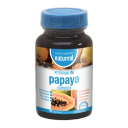 Bote de Papaya Naturmil 90 comprimidos suplemento digestivo de papaína.