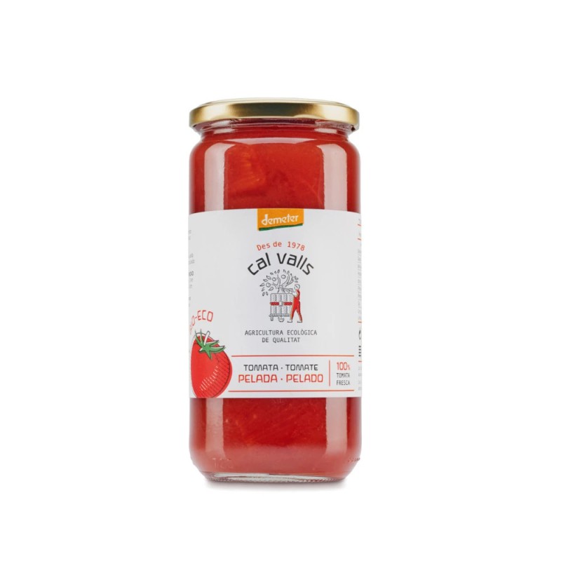 Tomate Entero Pelado Bio Cal Valls | Ecotiendaverde León