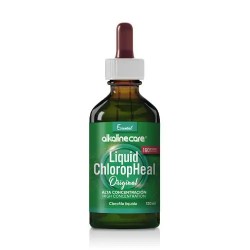 Bote de Clorofila Líquida Original de Alkaline Care para oxigenación y detox.