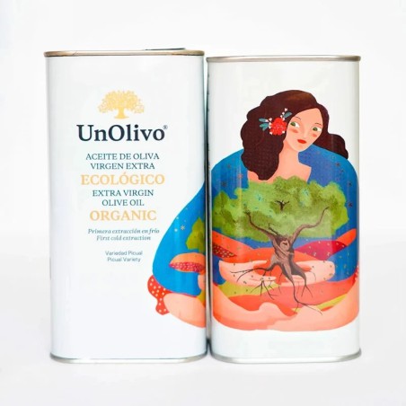 Lata de Aceite de Oliva Virgen Extra Ecológico UnOlivo de la Sierra de Cazorla.