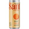 Lata de refresco prebiótico SANT sabor naranja y mango de Santiveri.