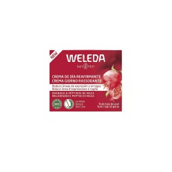 Caja de crema de día reafirmante de granada Weleda de 40ml para arrugas.