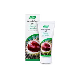 Caja y tubo de Aesculaforce Gel de A. Vogel 100 g, gel efecto frío natural para el cuidado de piernas cansadas y varices.