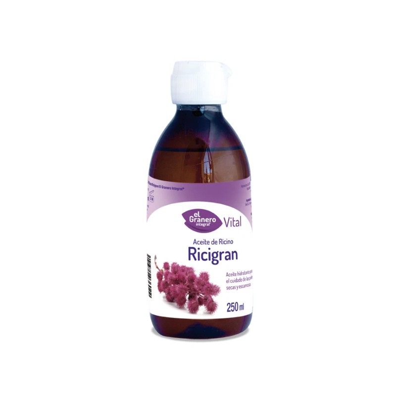 Frasco de Ricigran aceite de ricino de uso externo El Granero