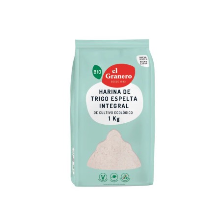 Paquete de Harina de Trigo Espelta Integral Bio de El Granero Integral de 1 kilo
