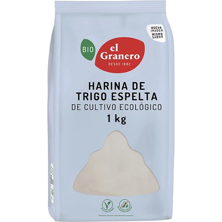 Paquete de Harina de Trigo Espelta Bio de la marca El Granero de 1 kg