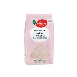 Paquete de harina de avena integral bio 1kg El Granero