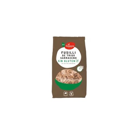 Paquete de fusilli de trigo sarraceno sin gluten bio El Granero