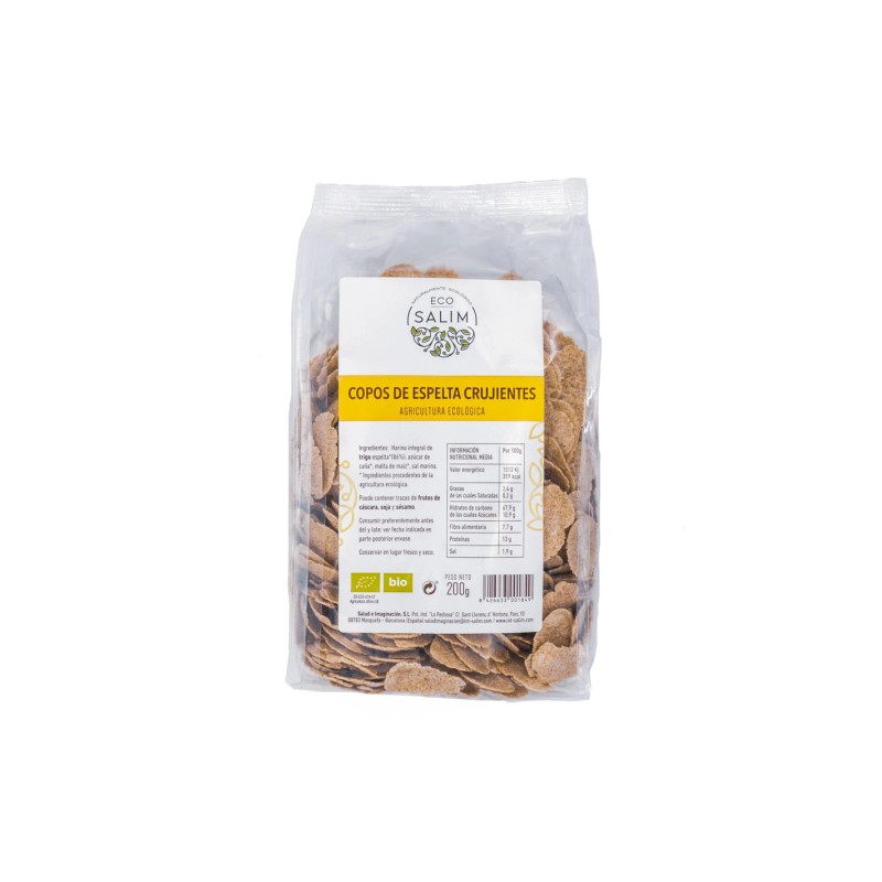 Bolsa de copos de espelta crujientes bio Eco Salim de 300 gramos - Ecotiendaverde