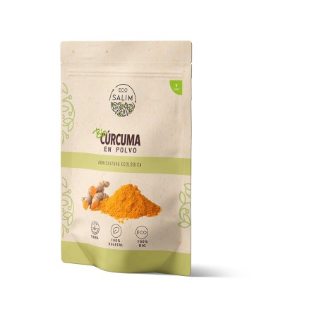 Bolsa de curcuma en polvo bio Eco-Salim de 200 gramos - Ecotiendaverde