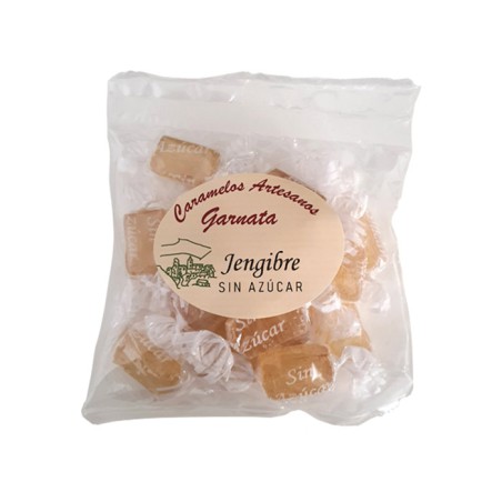 Bolsa de caramelos de jengibre sin azúcar de la marca Garnata - Ecotiendaverde