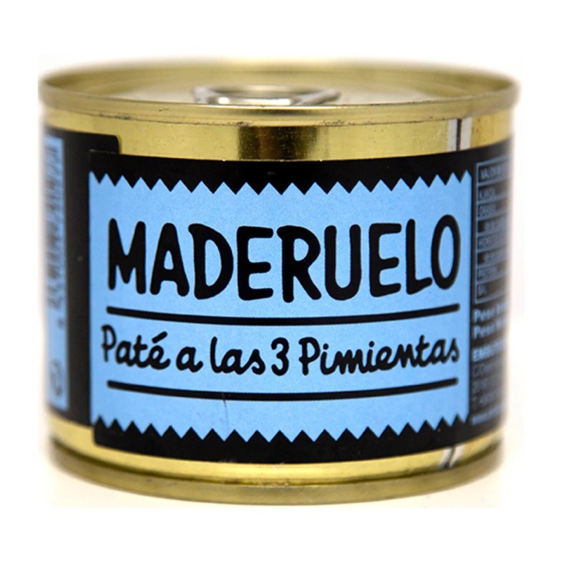 Lata de paté a las tres pimientas Maderuelo