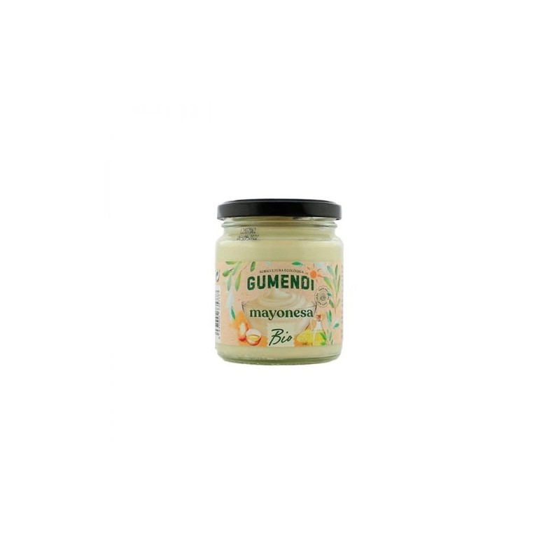 Tarro de mayonesa ecológica y artesanal Gumendi de 240ml de venta en Ecotiendaverde.