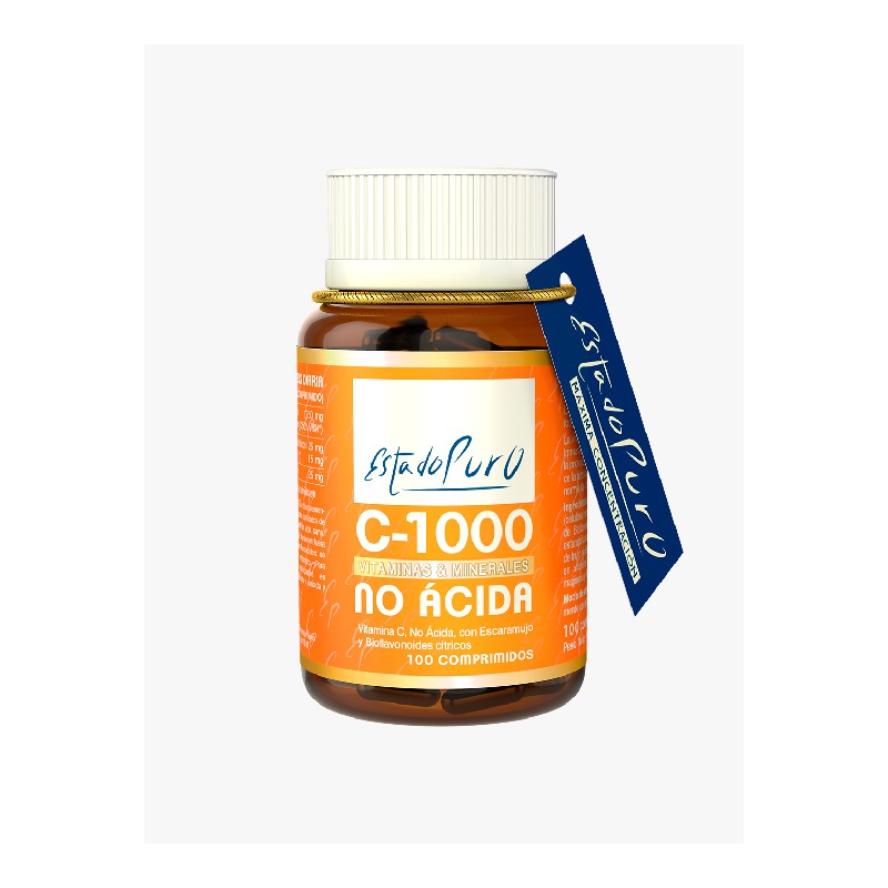 Comprimidos de Vitamina C 1000 mg No Ácida Tongil Estado Puro suave para el estómago