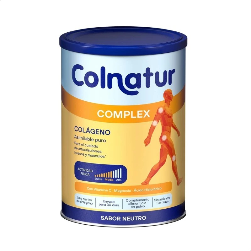 Bote de Colnatur Complex Sabor Neutro de Laboratorios Ordesa de 330 gramos para el cuidado de articulaciones, huesos y músculos.