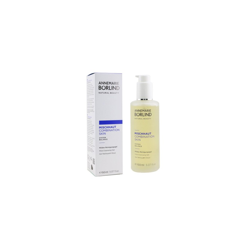 Gel limpiador suave equilibrante Annemarie Börlind Combination Skin para piel mixta en envase de 150 ml.
