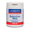 Bote de Selenium 200 microgramos de Lamberts con 60 tabletas para el sistema inmunitario en Ecotiendaverde