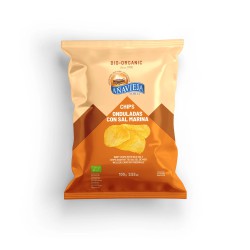 Bolsa de chips onduladas bio con sal marina Añavieja 125g