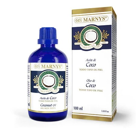 Aceite de coco puro de Marnys de 100ml para cabello y piel en Ecotiendaverde
