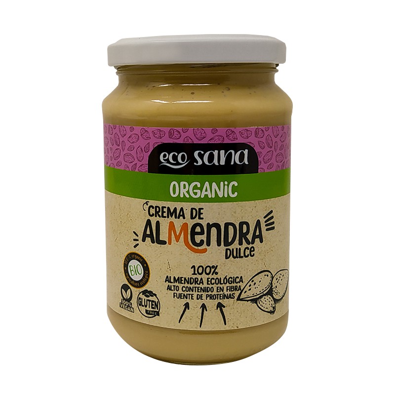 Crema de Almendras Dulce Bio Ecosana (350g) | Ecotiendaverde