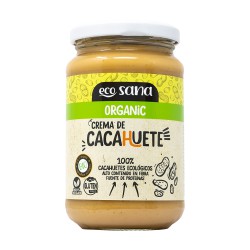 Tarro de crema de cacahuete bio Ecosana de 350 gramos 100% natural
