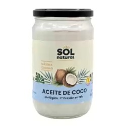 Aceite de Coco Virgen Extra Bio Sol Natural | 100% Ecológico