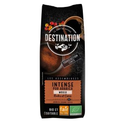 Paquete de café molido intenso arábica ecológico Destination 250g