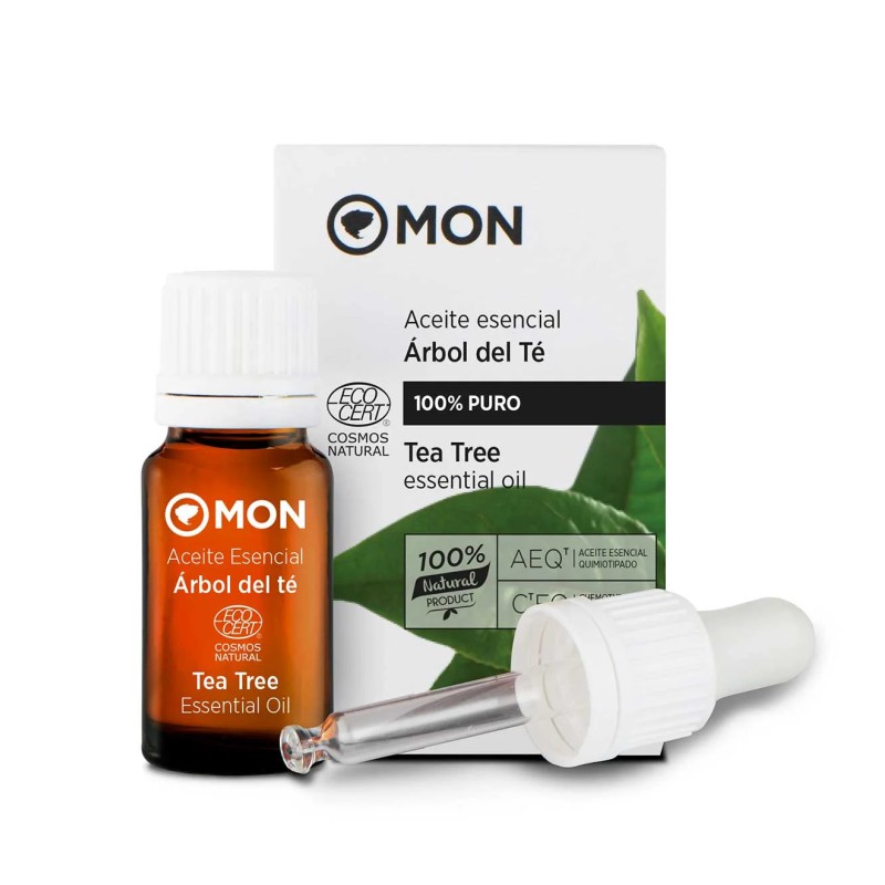 Aceite esencial de árbol del té Mon Deconatur de 12ml purificante para el acné.