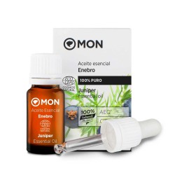 Frasco de aceite esencial de enebro Mon Deconatur puro para retención de líquidos.
