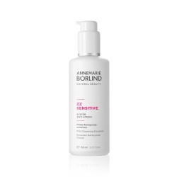 Frasco de 150 ml de la emulsión limpiadora suave ZZ Sensible de Annemarie Börlind con complejo pre y probiótico.