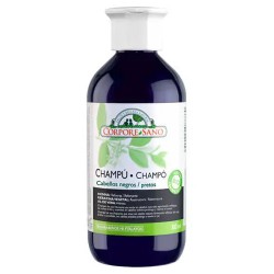 Champú para cabellos negros con henna, keratina vegetal y aloe vera Corpore Sano de 300ml.