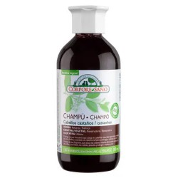 Champú para cabellos castaños con henna, keratina y aloe vera Corpore Sano bote de 300ml