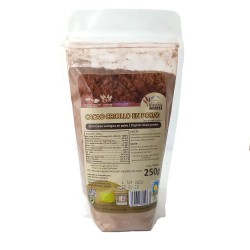 Cacao criollo en polvo El Oro de los Andes bolsa de 250 gramos cacao puro crudo orgánico para repostería saludable