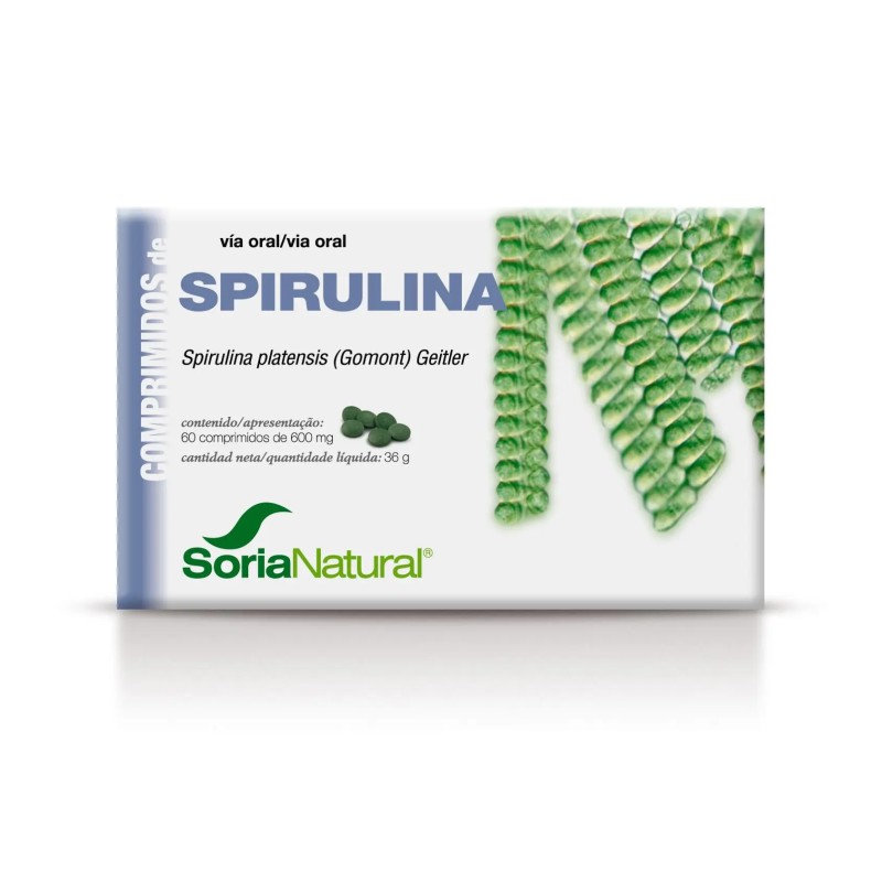 Bote de Alga Espirulina en comprimidos de Soria Natural