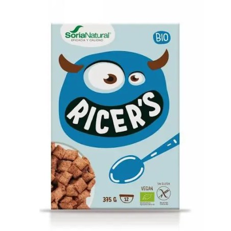 Cereales Ricers Soria Natural almohadillas de arroz integral con cacao