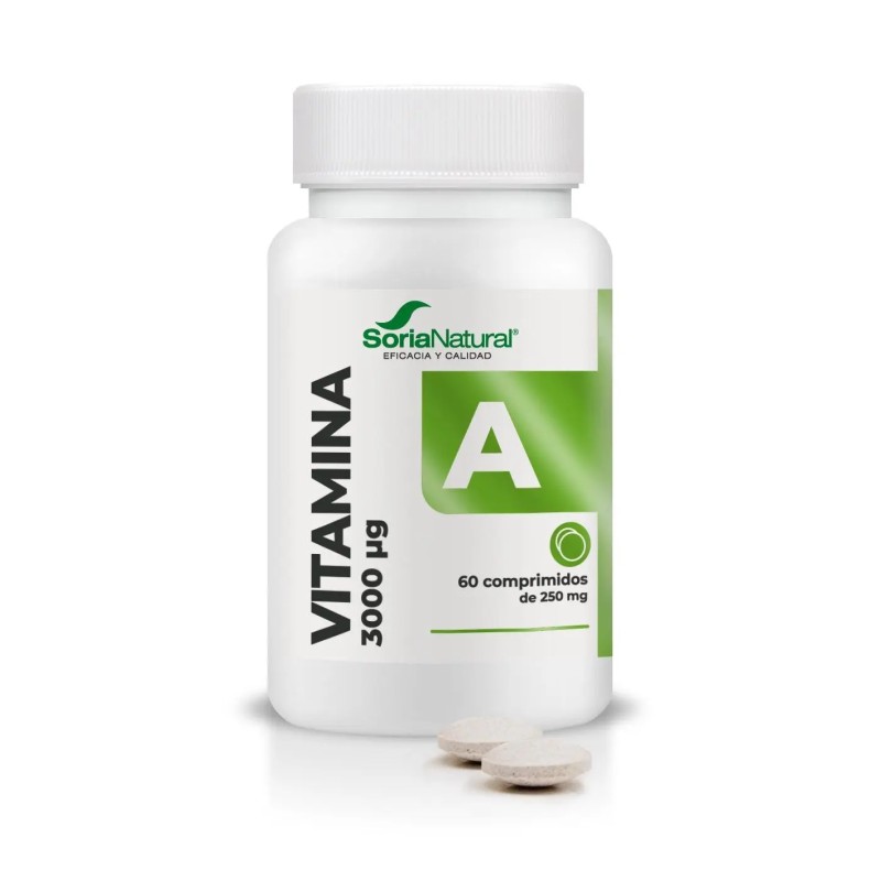 comprimidos de Vitamina A Soria Natural de liberación prolongada para la vista y piel