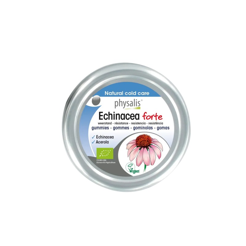 Envase de Echinácea Forte Gominolas Bio Physalis de 45g para las defensas