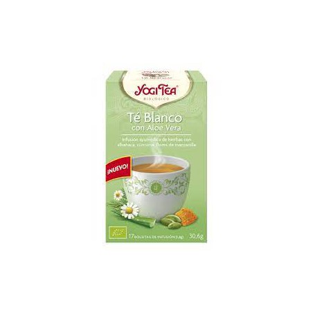 YOGI TEA TÉ BLANCO CON ALOE VERA