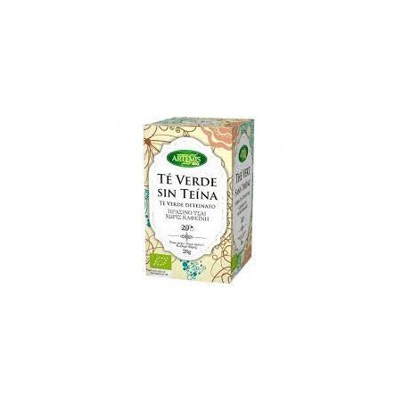 TÉ VERDE SIN TEÍNA ECOLÓGICO 20 FILTROS ARTEMIS