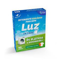 DETERGENTE TIRAS 40 LAVADOS LUZ