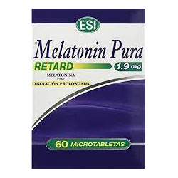 Caja de Melatonina Retard Pura de 1,9 mg de laboratorios ESI con 60 tabletas