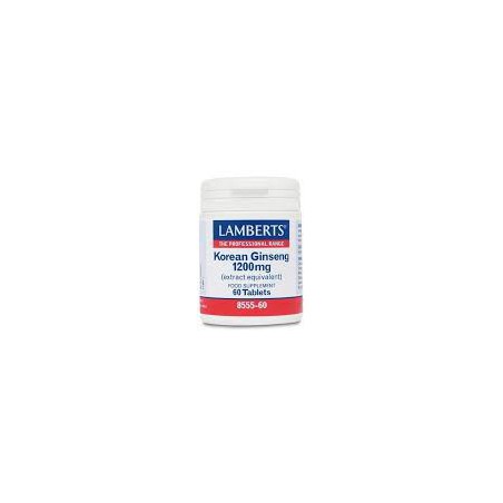Ginseng Coreano Lamberts 1200 mg (60 Tabletas) | Energía