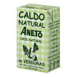 CALDO DE VERDURAS ECOLÓGICO 1L ANETO