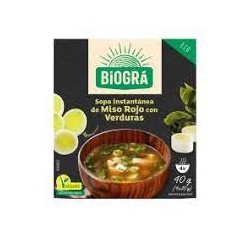 SOPA DE MISO Y VERDURAS ECOLÓGICA BIOGRA