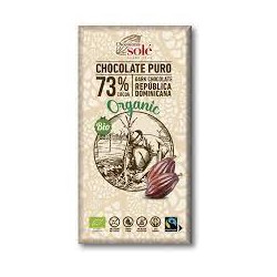 CHOCOLATE CON EL 73% DE CACAO Y ACEITE DE OLIVA SOLÉ