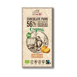 CHOCOLATE NEGRO ECOLÓGICO CON NARANJA SOLÉ