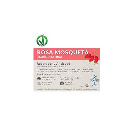 JABON ROSA MOSQUETA 100GR FONTE DE VITA
