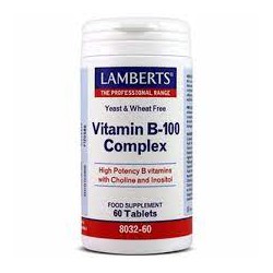 VITAMINA B100 COMPLEX 60 COMP LAMBERTS